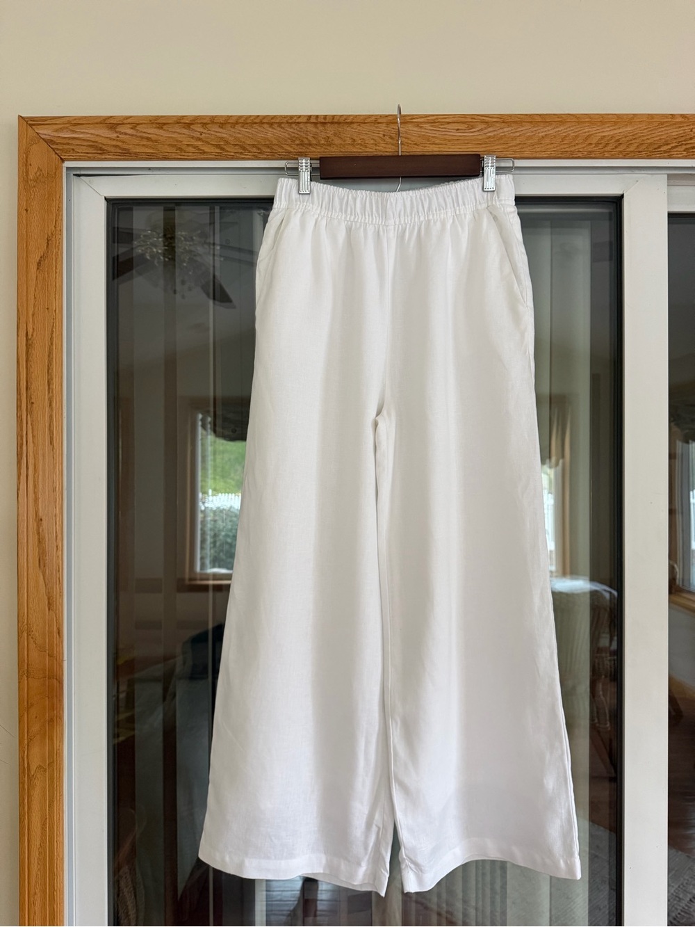 Reformation Ava Linen Pant White - Size S